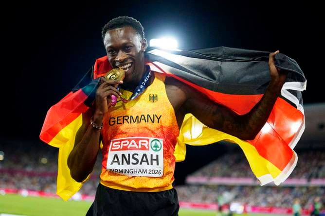 Ansah freut sich über Gold - und ein "sehr nettes Interview"