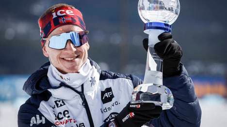 Johannes Thingnes Bö gewann 2023/24 den Gesamt-Weltcup im Biathlon