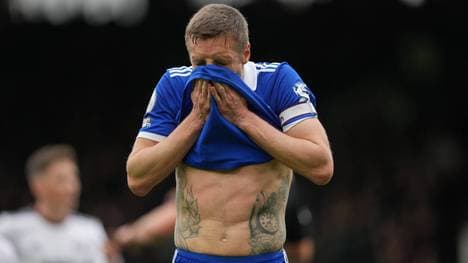 Jamie Vardy ist mit Leicester City aus der Premier League abgestiegen