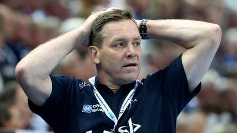 THW-Trainer Alfred Gislason hadert mit seinem Team 