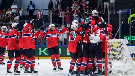 Nach dem historischen Sieg Norwegens über Schweden bei der Eishockey-WM ist der Jubel groß