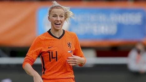 Jackie Groenen im Trikot der niederländischen Nationalmannschaft