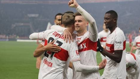 Maximilian Mittelstädt hat beim VfB Stuttgart aktuell gut Lachen