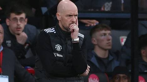 Erik ten Hag im Spiel bei Bournemouth 