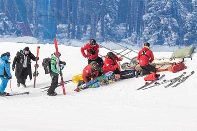 Horror-Sturz überschattet Abfahrt