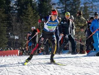 Deutsche Biathleten in der Verfolgung gefragt