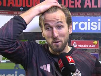 Harry Kane zeigt sich selbstkritisch nach dem Unentschieden in Berlin. Über das Tor seines Teamkollegen Luis Diaz gerät der Engländer ins Schwärmen.
