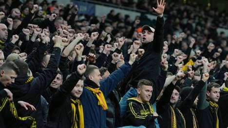 England ein beliebtes Ziel: BVB-Fans in London