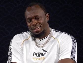 Der achtmalige Olympiasieger Usain Bolt reagiert auf die Frage, ob seine Weltrekorde in den kommenden Jahren gebrochen werden könnten.