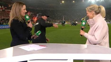 Sebastian Hoeneß verließ das TV-Interview im ZDF, weil er mit auf das Siegerfoto wollte