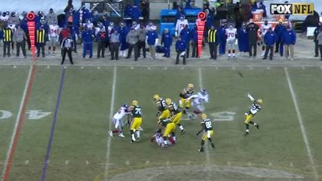 Aaron Rodgers (r.) brillierte mit einem Hail-Mary-Pass