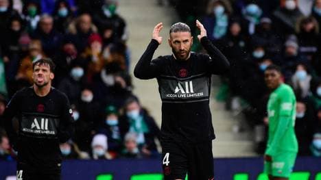 Sergio Ramos ist endlich für Paris Saint-Germain am Ball