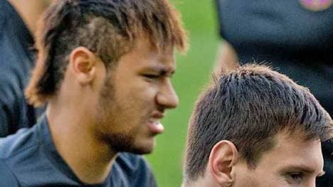 Messi (r.) ist Rekordtorschütze des FC Barcelona