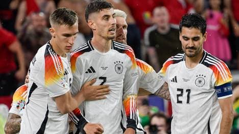 Das DFB-Team freute sich über den Viertelfinaleinzug bei der EM