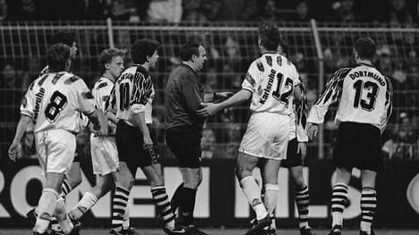 BVB-Star Andy Möller wird als erste Fußballer in der Bundesliga nachträglich für eine Schwalbe gegen KSC vom DFB-Sportgericht gesperrt