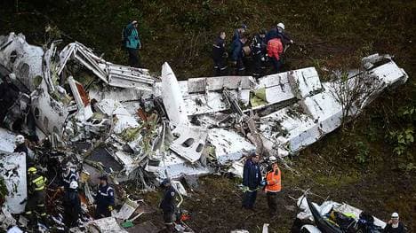 FBL-COLOMBIA-BRAZIL-ACCIDENT-PLANE