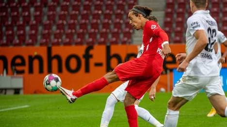 Yussuf Poulsen erzielte beim 2:0 ein echtes Traumtor