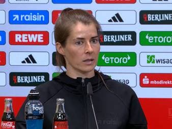 Nach der Niederlage gegen den VfL Wolfsburg äußert sich die Union-Trainerin Marie-Louise Eta zu ihrem Bundesliga-Debüt und wie sie den Fokus innerhalb der Mannschaft gesetzt hat. 
