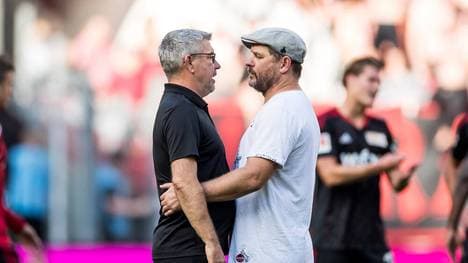 Für Union-Urgestein Jan Glinker ist Steffen Baumgart (r.) ein Wunschkandidat bei einer möglichen Fischer-Entlassung