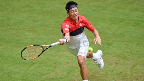Kei Nishikori setzte sich gegen Dominic Thiem durch