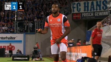 Nathan De Medina durfte diese weiße Unterhose nicht tragen