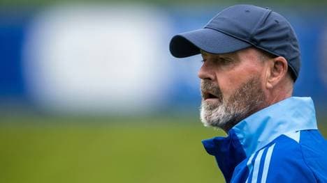 Schottlands Trainer Steve Clarke 