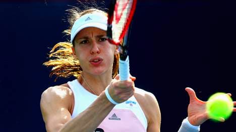 Andrea Petkovic setzte sich gegen die Kasachin Sarina Dijas durch
