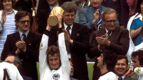 Rainer Bonhof nach dem WM-Sieg 1974