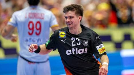 Renars Uscins im DHB-Trikot