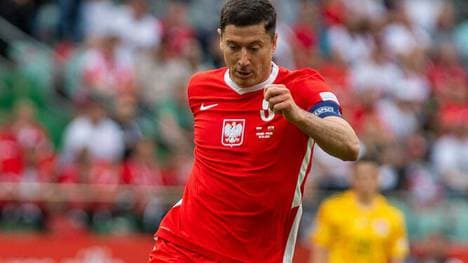 Robert Lewandowski feierte mit Polen einen 2:1-Sieg gegen Wales