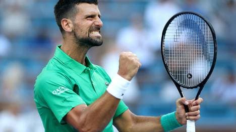 Novak Djokovic kämpft verbissen um sein Ziel