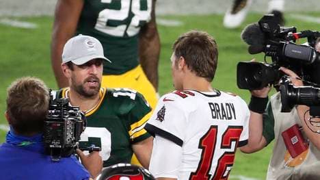 Aaron Rodgers und Tom Brady treffen am Sonntag aufeinander