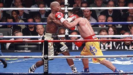 Floyd Mayweather und Manny Pacquiao beim "Kampf des Jahrhunderts"