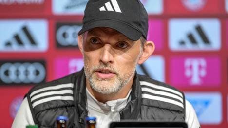 Thomas Tuchel spricht auf der PK vor dem Pokalspiel in Münster