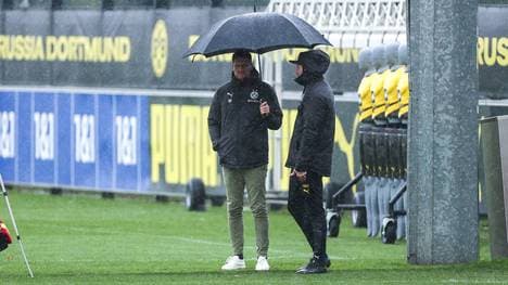 Das Abschlusstraining des BVB wurde unterbrochen