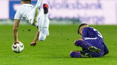 Mit seinem Platzverweis nach üblem Foulspiel an Heidenheims Denis Thomalla sorgte Aues Filip Kusic für den negativen Höhepunkt des Spiels