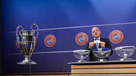 UEFA-Generalsekretär Gianni Infantino wird auch heute die Lose ziehen