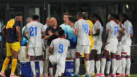 Haiti bei einem Testspiel vor der WM