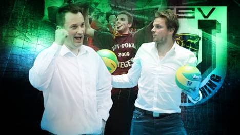 Mihai Paduretu (l.) ist seit vielen Jahren das Gesicht des TSV Unterhaching