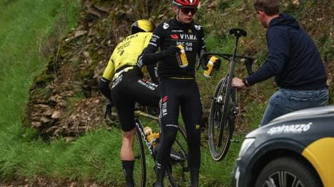 Jonas Vingegaard nach seinem Sturz