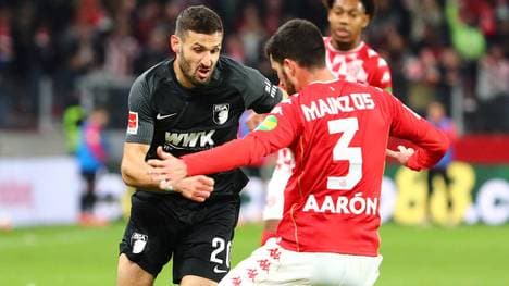 Mainz gewann das Hinspiel gegen Augsburg mit 4:1