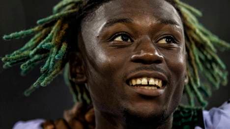 Hat gut lachen: Manu Koné überzeugte bei seinem Bundesliga-Debüt