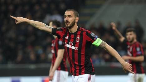 Leonardo Bonucci wechselte zur Saison 2017/18 für 42 Millionen Euro zum AC Mailand