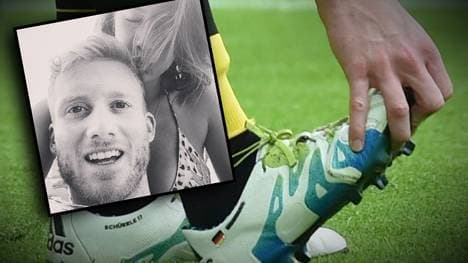 Andre Schürrle hat seine Ex Montana Yorke noch auf seinem Schuh verewigt