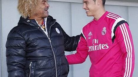 Zwei Männer, eine Leidenschaft: James Rodriguez und Carlos Valderrama.