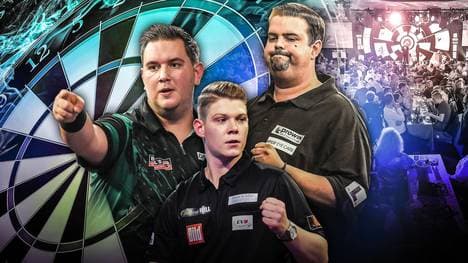 Kevin Münch (links), Nico Kurz (vorne) und Gabriel Clemens (rechts) kämpfen um ein WM-Ticket