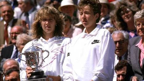 Natalia Zvereva (r.) wurde im Finale der French Open 1988 von Steffi Graf überrollt