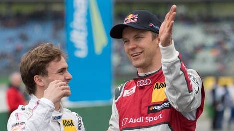 Mattias Ekström (r.) präsentiert sich in starker Form