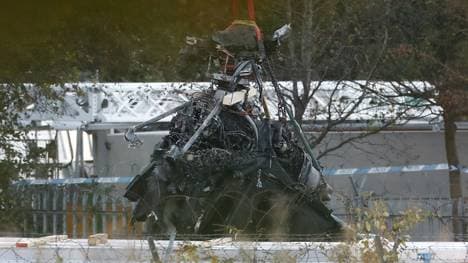 Der Hubschrauber brannte völlig aus