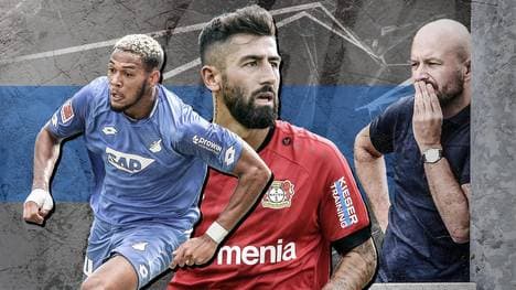 Hoffenheims Geschäftsführer Sport Alexander Rosen (r.) muss in der neuen Saison auf Joelinton (l.) und Kerem Demirbay verzichten